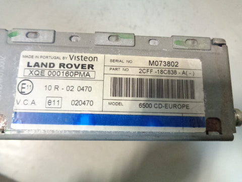 Discovery 2 Stereo Head Unit Radio CD Player XQE000160PMA Visteon Land Rover