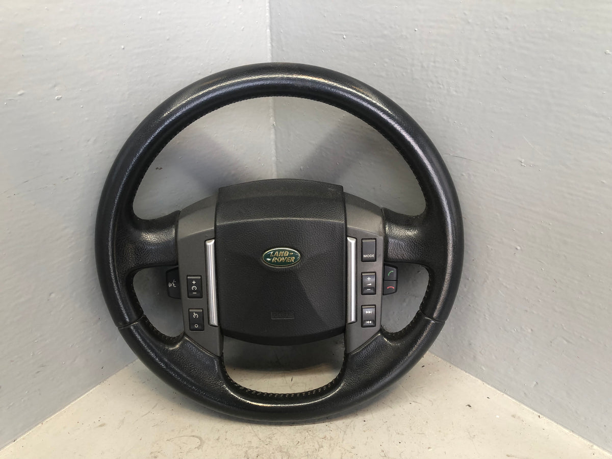 Steering Wheel Multi Function Leather Black Discovery 3 Range Rover Sport J12086