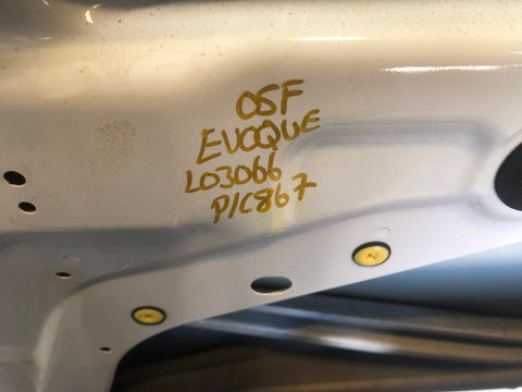 Range Rover Evoque Door Off Side Front Fuji White Bare L538 3 Door L03066