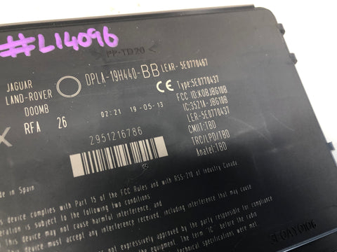 Range Rover Sport L494 Keyless Entry Module DPLA-19H440-BB 2014 to 2022