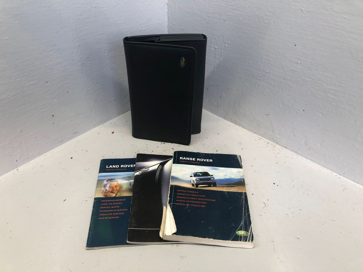 Range Rover Handbook Manual User Guides in Wallet L322 2002 to 2005 D21106