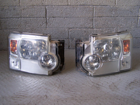 Discovery 3 Headlights Halogen Pair XBC500032 XBC500022 Land Rover L04075