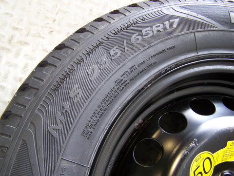 Freelander 2 Spare Wheel and Tyre 17" Land Rover 225/65R17 2006 to 2015 R07075
