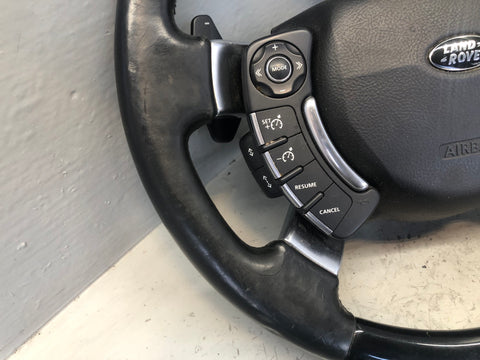 Range Rover L322 Leather Steering Wheel Piano Black Heated 2010 to 2013 L29076
