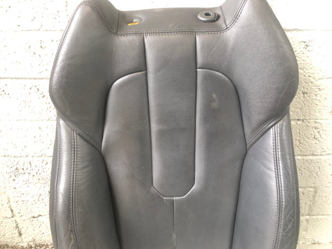 Range Rover Evoque Seat Back Front Off Side Leather Black 3 Door 2011 to 2015