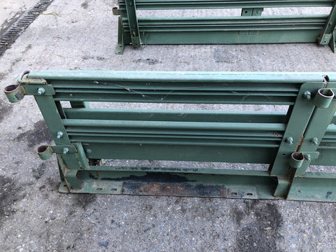 Humvee Rear Bench Seats Foldable Green Metal Military Spec 1985 to Present H2