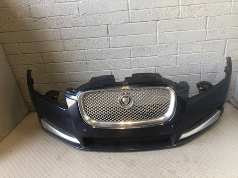 Jaguar XF Front Bumper Indigo Blue Metallic JJX X250 2011 to 2015 L26066