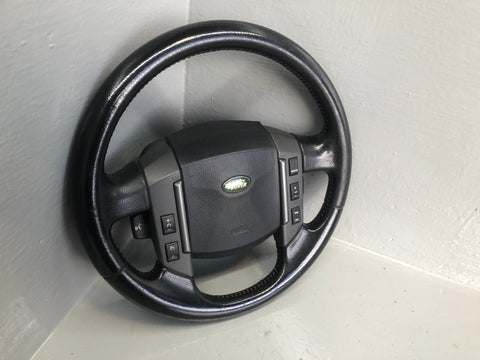 Steering Wheel Multi Function Leather Black Discovery 3 Range Rover Sport K02066