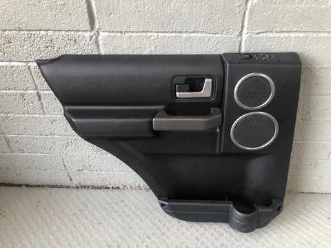 Discovery 3 Door Cards Black Set of 4 Grey Trim Land Rover 2004 to 2009 J17076