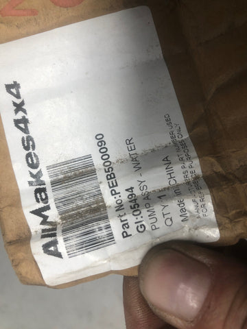 Defender Discovery 300TDi Water Pump PEB500090 No Gasket  1994 to 1998