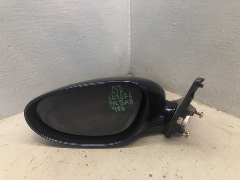 Porsche Boxster 986 Door Mirror Near Side Lapis Blue Metallic 1996 to 2004