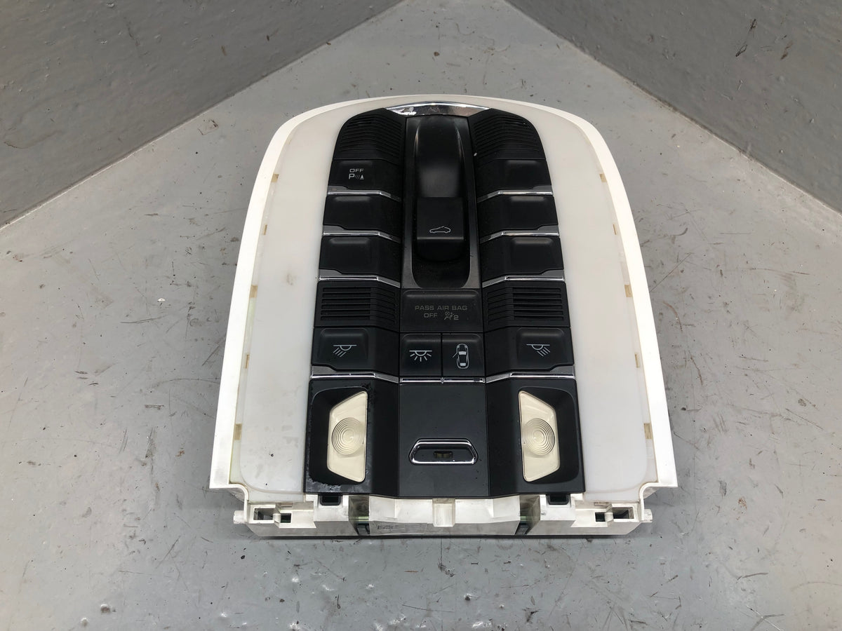 Porsche Cayenne 958.1 92A Interior Light Panel Panel Front with Sunroof Switch