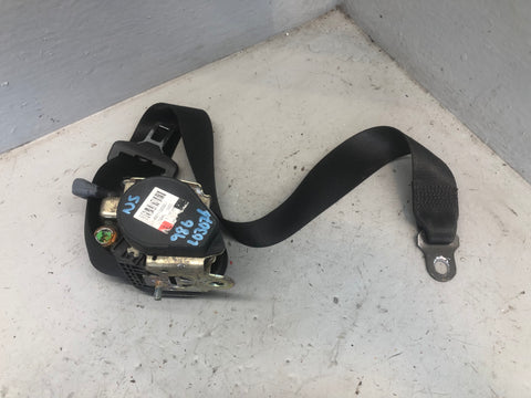 Porsche Boxster 986 Seat Belt Near Side Left in Black 1999 to 2004