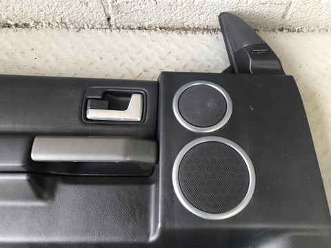 Discovery 3 Door Cards Black Set of 4 Grey Trim Land Rover 2004 to 2009 J17076