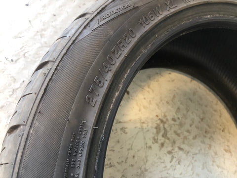 Fronway Part Worn Tyre 275/40ZR20 5mm Tread 275 40 20 D17066A