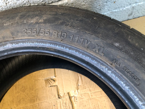 Accelera Part Worn Tyre 255/55R19 5mm Tread 255 55 19 D03086D