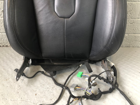 Range Rover Evoque Seat Back Front Near Side Leather Black 3 Door 2011 to 2015