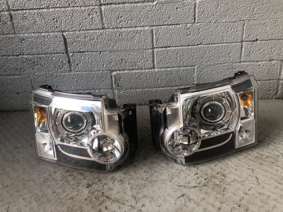 Discovery 3 Headlights Xenon AFS Pair XBC500112 XBC500102 Land Rover J12086
