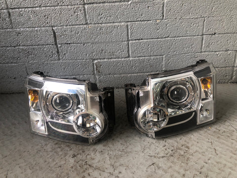 Discovery 3 Headlights Xenon AFS Pair XBC500112 XBC500102 Land Rover J12086
