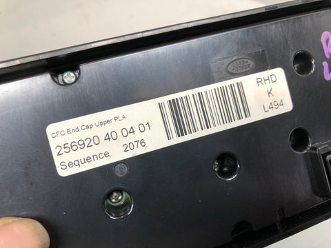 Range Rover Sport Rear Heater A/C Control Panel L494 DPLA-18D687-BC 2014 to 2022