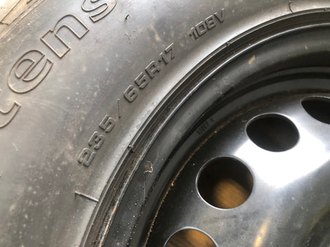 Freelander 2 Spare Wheel and Tyre 17" Land Rover 235/65R17 2006 to 2015 D08066