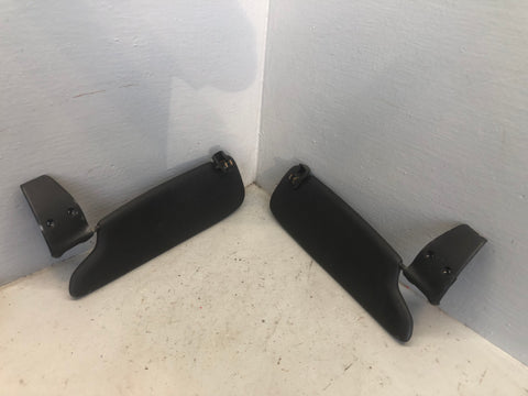 Porsche Boxster 986 Sun Visors Pair Illuminated in Black 1996 to 2004