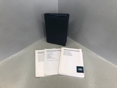 Range Rover Evoque Handbook User Manual in Wallet L538 2011 to 2018 09066
