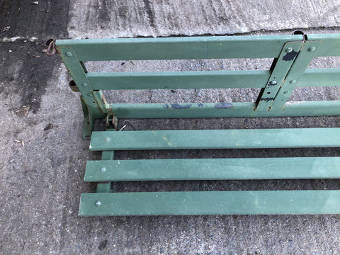 Humvee Rear Bench Seats Foldable Green Metal Military Spec 1985 to Present H2