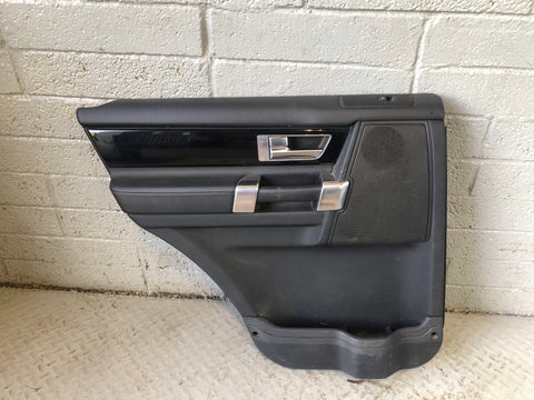Discovery 4 Door Cards Black Set of 4 Silver Trim Land Rover 2009 to 2013 J23096