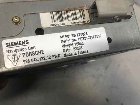 Porsche Boxster 986 Sat Nav Driver Disc Reader 996.642.122.12 1999 to 2004