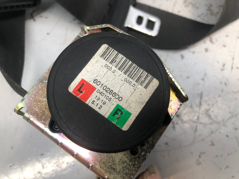Discovery 2 Seat Belt Assembly Off Side Front in Black Land Rover 1998 to 2004