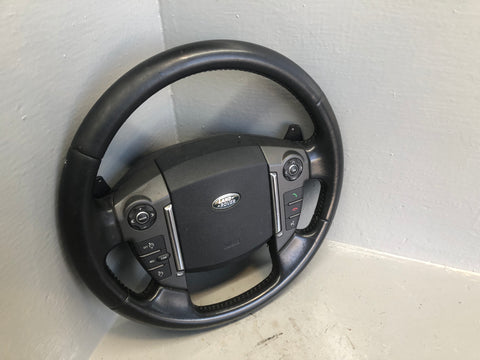 Discovery 4 Steering Wheel Leather Black Land Rover 2013 to 2016 K18066