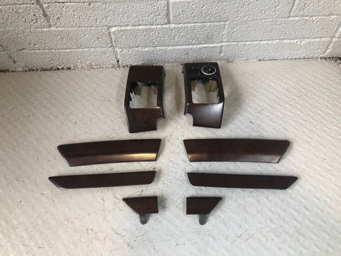 Range Rover L322 8 Piece Trim Dashboard Finisher Kit in Burr Wood R24026