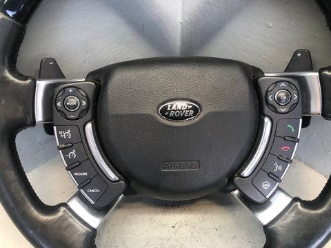 Range Rover L322 Leather Steering Wheel Piano Black Heated 2010 to 2013 L29076
