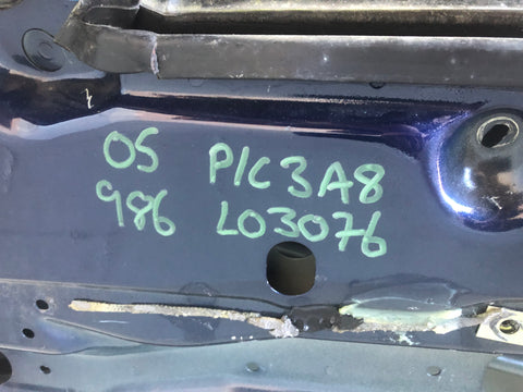 Porsche Boxster 986 Door Off Side Right in Lapis Blue Metallic 3A8 1996 to 2004