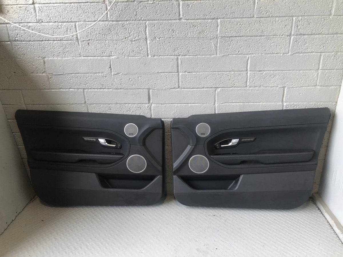 Range Rover Evoque Door Cards Pair of 3 Door in Black L538 2011 to 2015 L03066