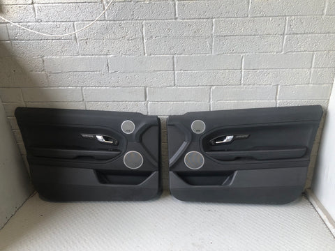 Range Rover Evoque Door Cards Pair of 3 Door in Black L538 2011 to 2015 L03066