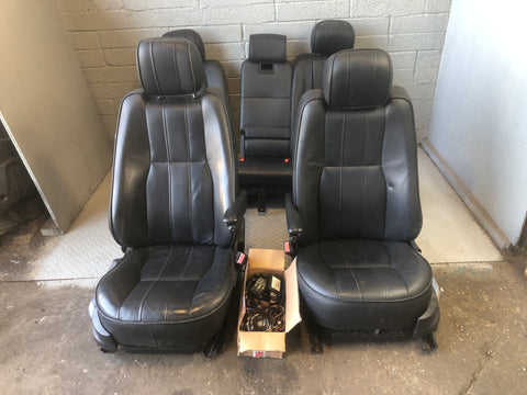 Range Rover L322 Leather Seats Black Heated Facelift 2006 to 2009 D01076