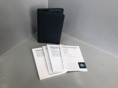 Range Rover Evoque Handbook User Manual in Wallet L538 2011 to 2018 L03066