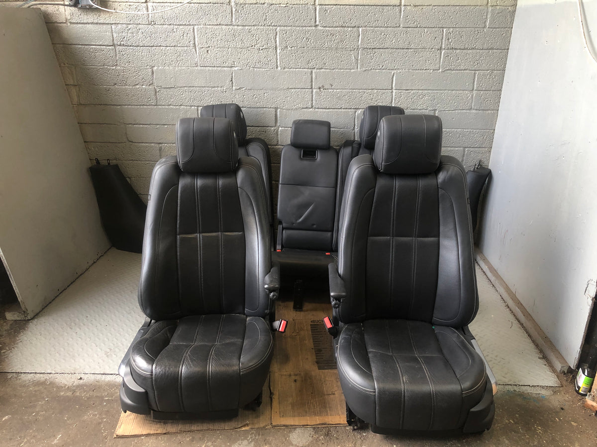 Range Rover L322 Leather Seats Black Heated Facelift 2010 to 2013 L29076
