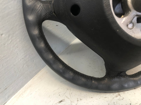 Porsche Boxster 986 Steering Wheel 3 Spoke in Black Leather 1996 to 2002