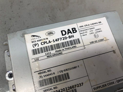 Jaguar XF DAB Radio Module CPLA-14F720-BH X250 2007 to 2015