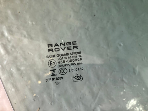 Range Rover Evoque Glass Front Door Window Off Side 2011 to 2018 3 Door