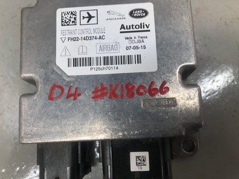 Discovery 4 Airbag SRS ECU Module FH22-14D374-AC Land Rover 2009 to 2016