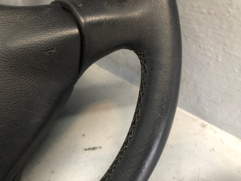 Porsche Boxster 986 Steering Wheel 3 Spoke in Black Leather 1996 to 2002