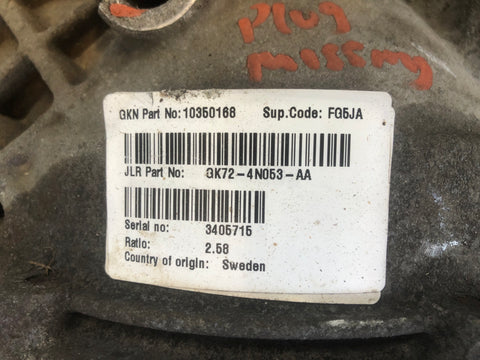 Discovery Sport Rear Diff GK72 4N053 AA L550 Gen 5  2014 to 2017 L15066