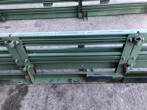 Humvee Rear Bench Seats Foldable Green Metal Military Spec 1985 to Present H2