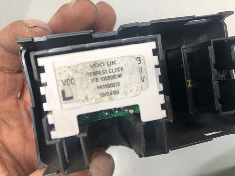 Discovery 2 Clock and Central Locking Button Grey YFB100500LNF Land Rover