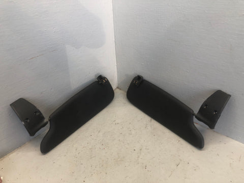 Porsche Boxster 986 Sun Visors Pair Illuminated in Black 1996 to 2004