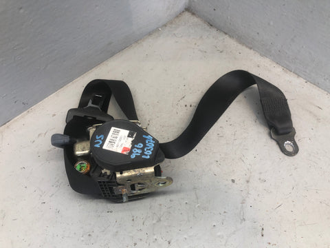 Porsche Boxster 986 Seat Belt Near Side Left in Black 1999 to 2004